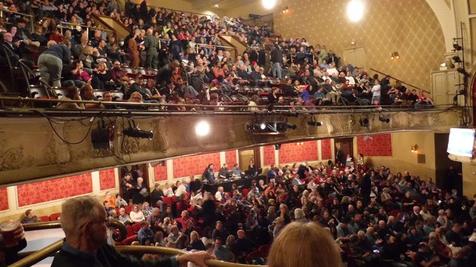 A sold out crowd