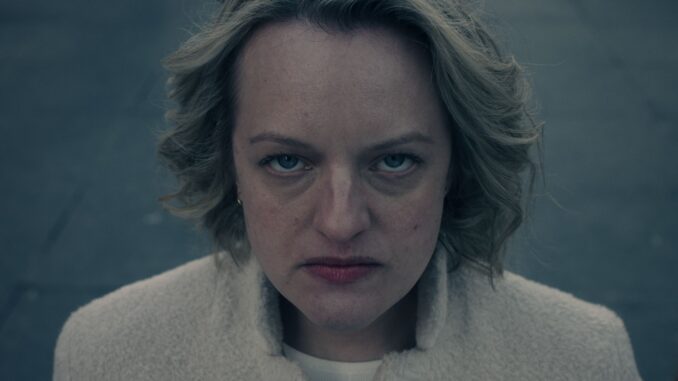 Hulu's first look at Season 5 of The Handmaid's Tale starring Elizabeth Moss. Image courtesy of Hulu.