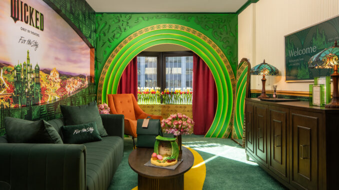 Stay Like Wicked living room courtesy Hilton Hotels